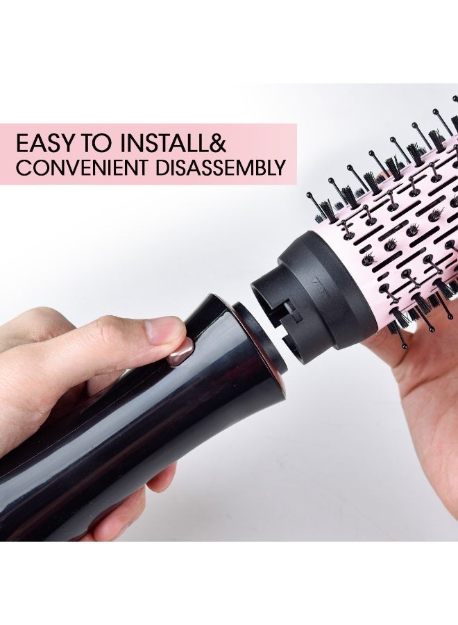 دي اس بي فرشاة تصفيف وتجفيف الشعر الاحترافية متعددة الوظائف 7 في 1 من DSP، بقوة 1000 واط، موديل 50020، لون أسود/وردي. - Image 2